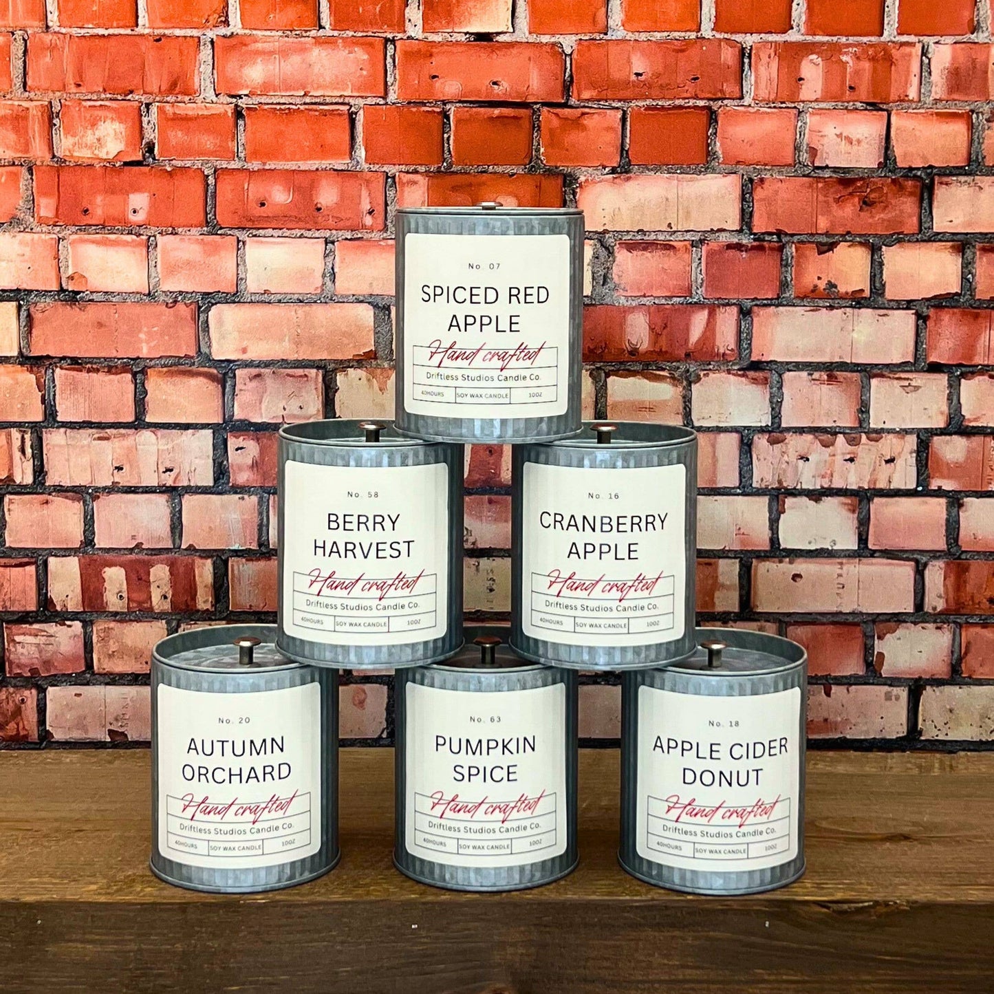 Autumn Orchard Tin Fall Farmhouse Candle - Halloween Candles