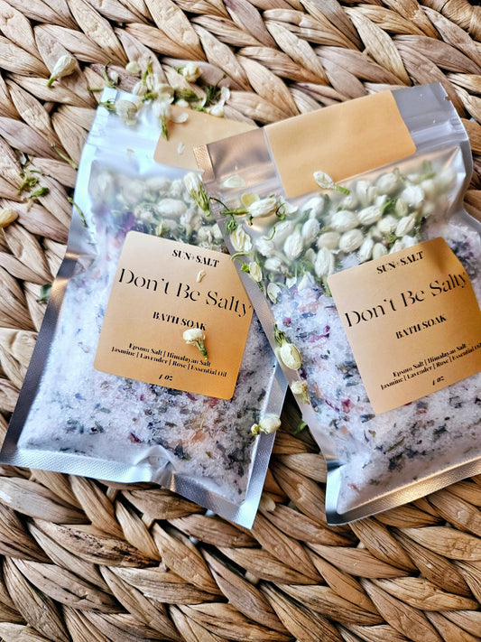 Don't Be Salty Bath Salt - Bath Soak - Single Use
