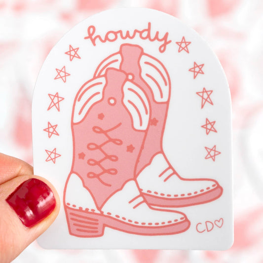 Cowgirl Boots Decal Sticker