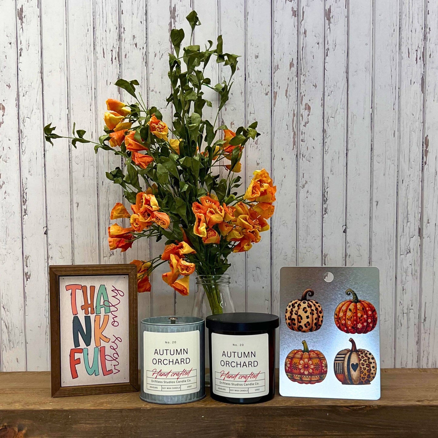 Autumn Orchard Tin Fall Farmhouse Candle - Halloween Candles