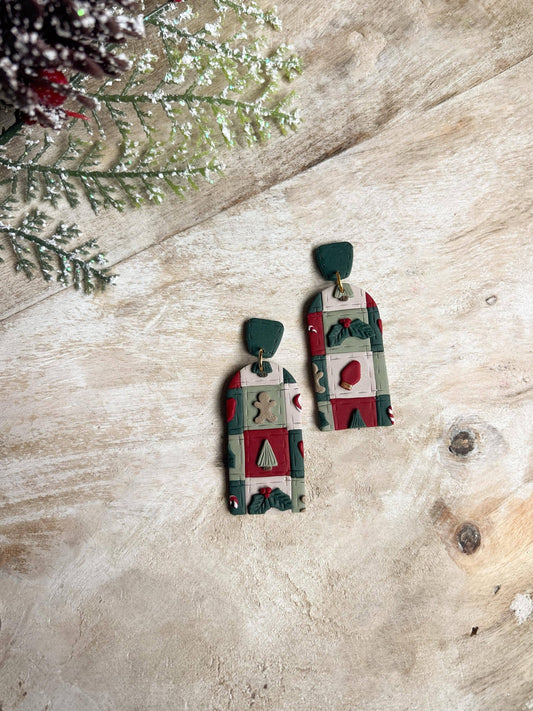 Quilted Christmas Dangles