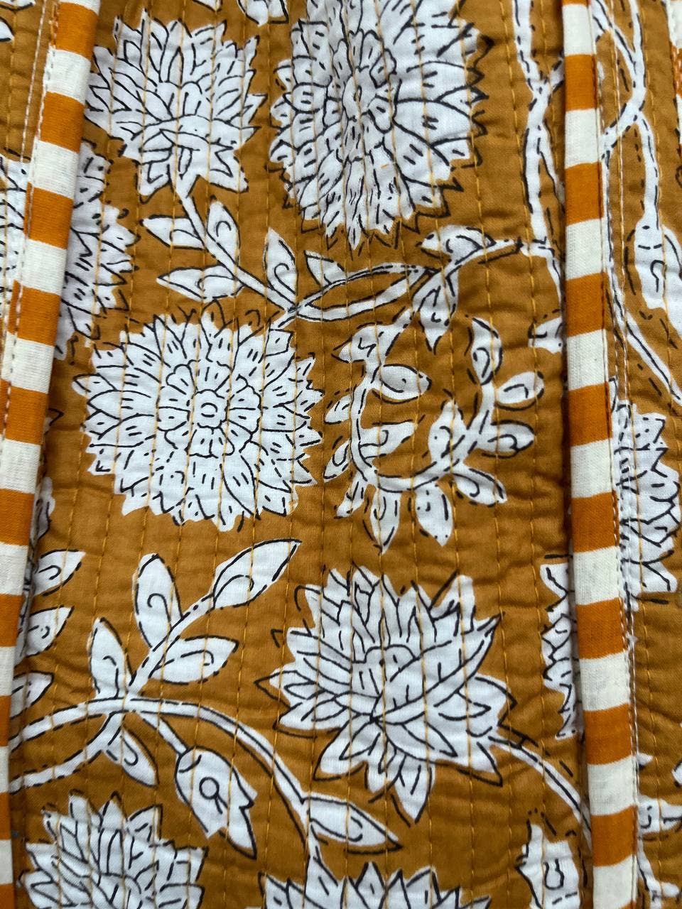 Cotton Quilted Reversible Jhola Bag