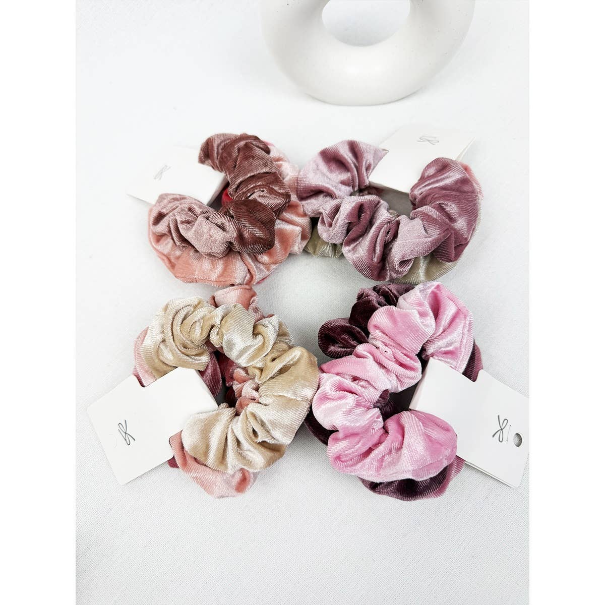 Mauve Tone Velvet Scrunchie