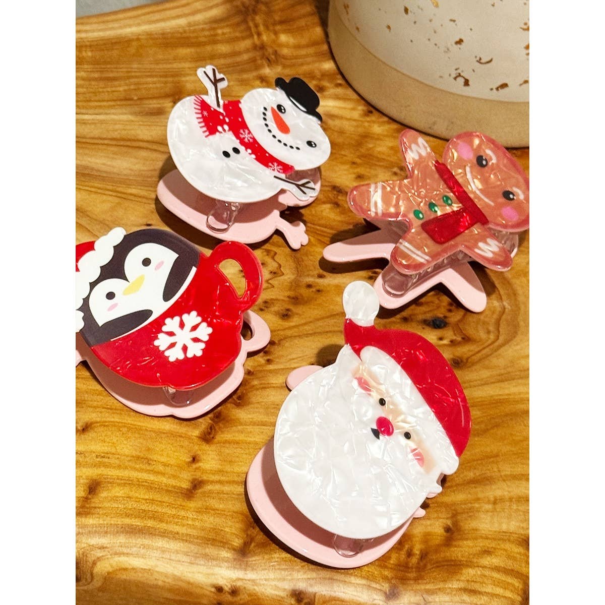 Premium Quality Christmas Theme Hair Claw Clip