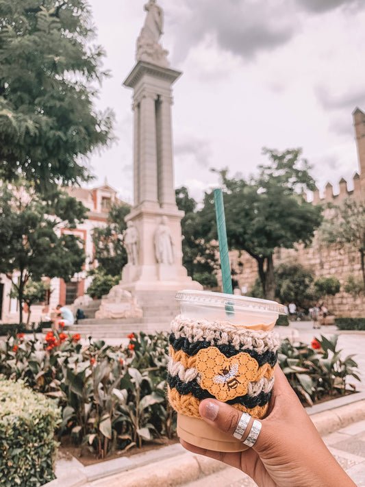 Bee Cup Cozy / Bee Cozy / Bee Drink Sleeve / Bee Lover Gift