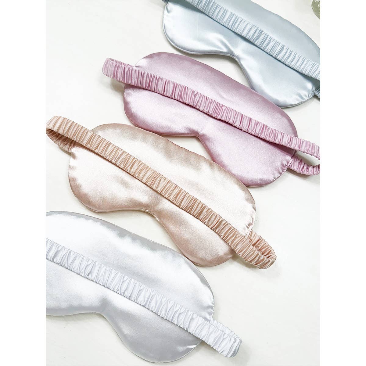 Solid Silk Satin Sleeping Mask Eye Mask