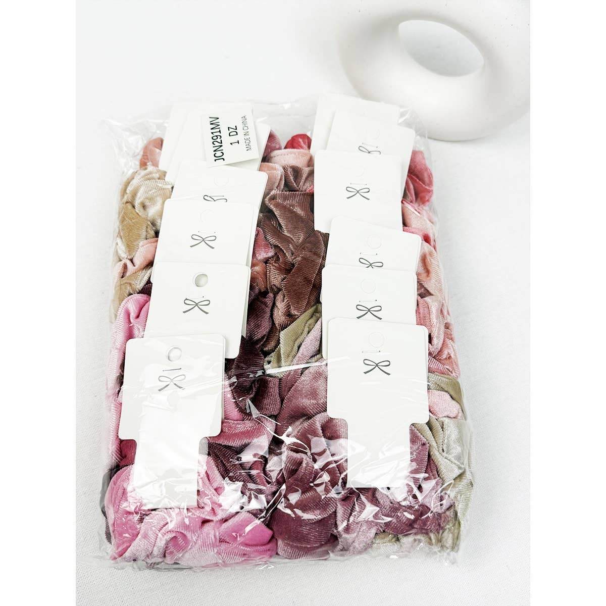 Mauve Tone Velvet Scrunchie