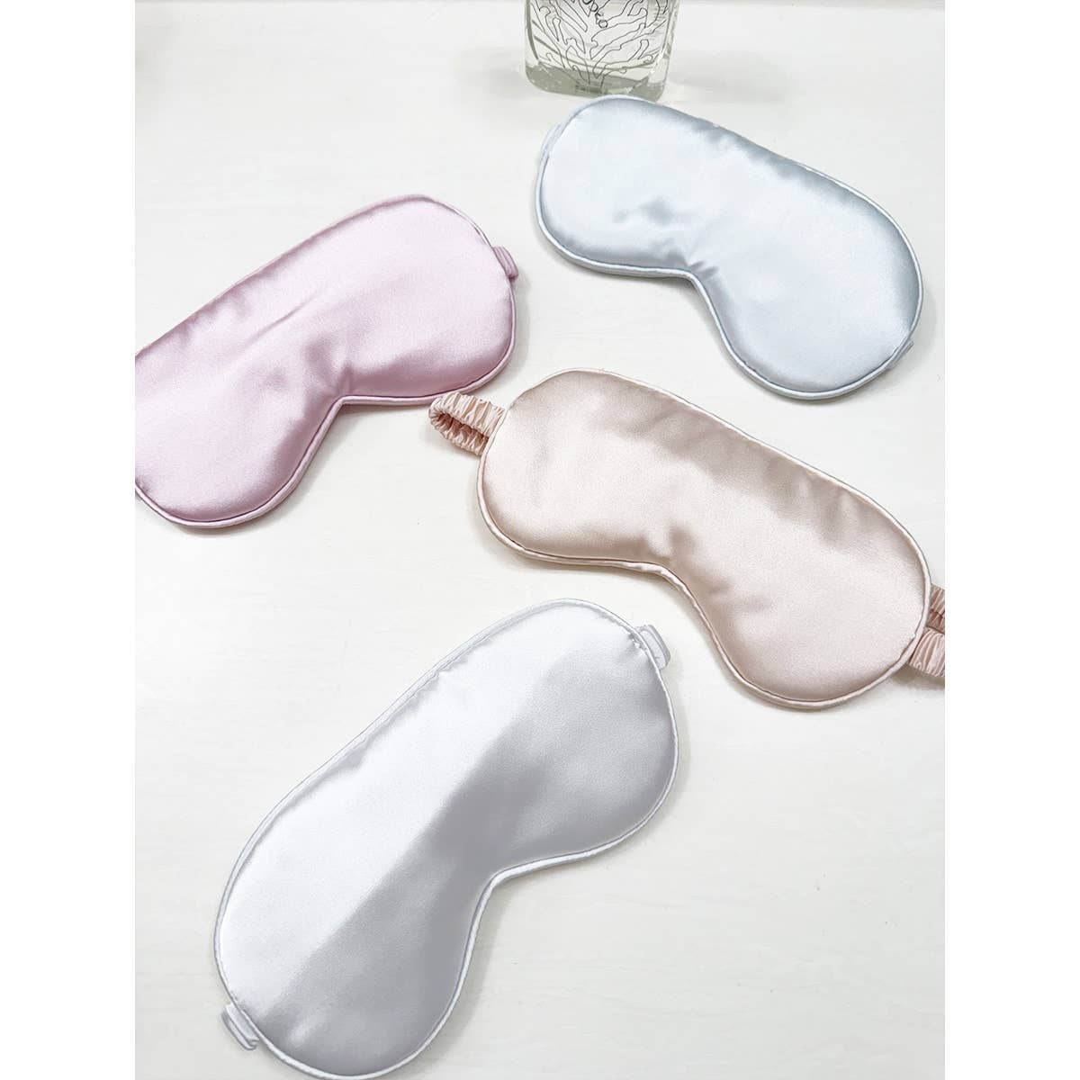 Solid Silk Satin Sleeping Mask Eye Mask