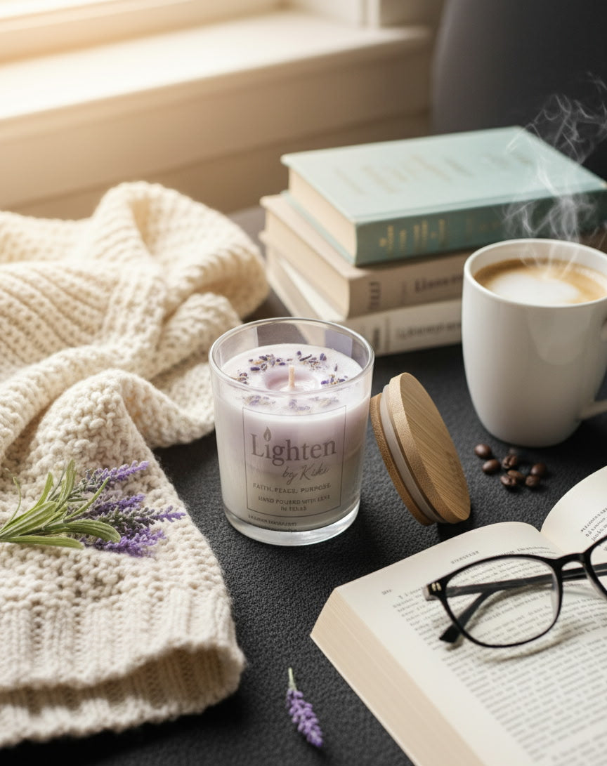 Lavender Vanilla Latte Candle