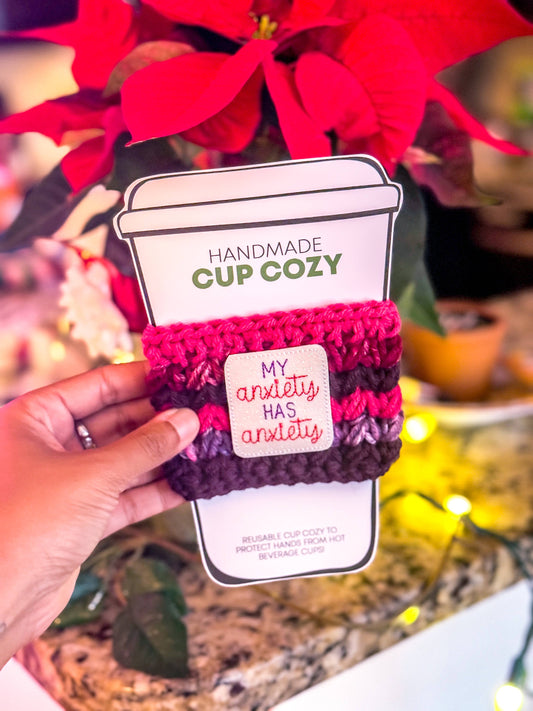 My Anxiety Has Anxiety Cup Cozy / Funny Gag Gift / Humor