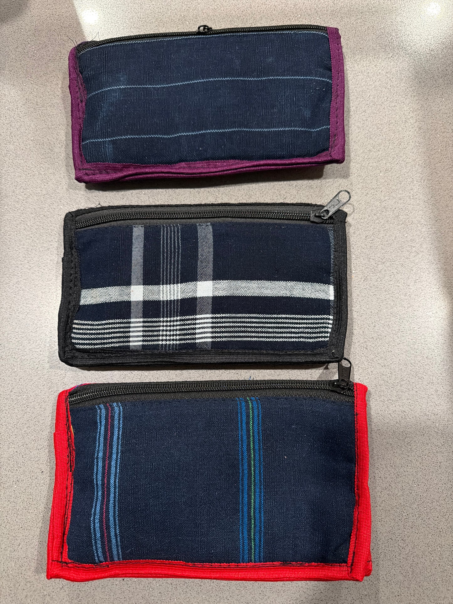 Embroidered Sugar Skull Eyeglasses Pouch Soft Case w/ Strap