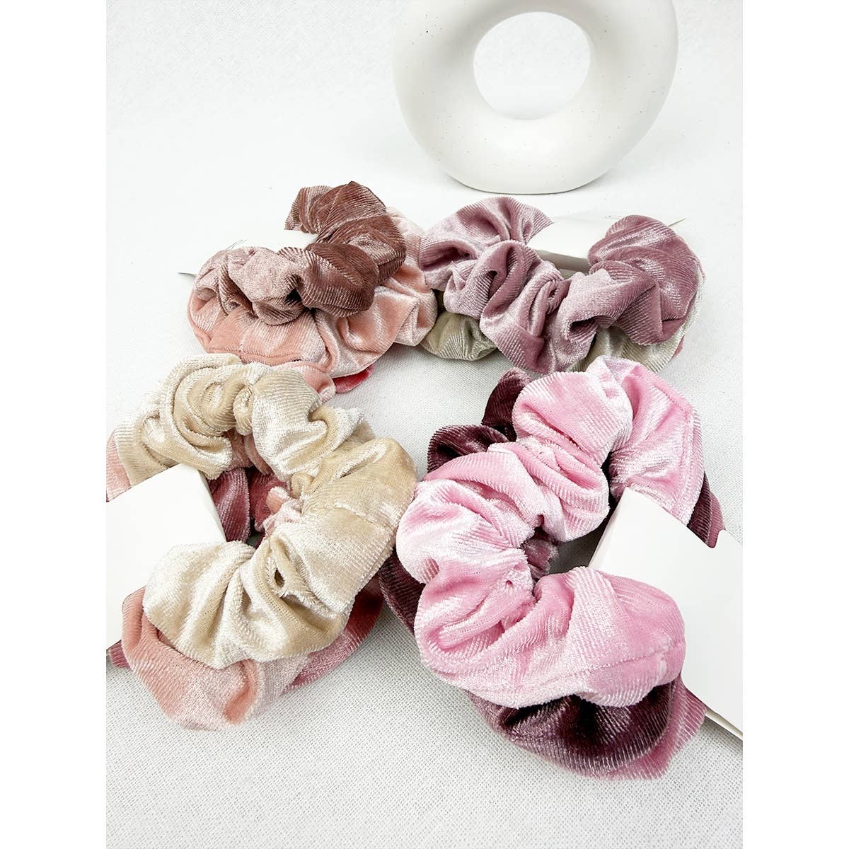 Mauve Tone Velvet Scrunchie