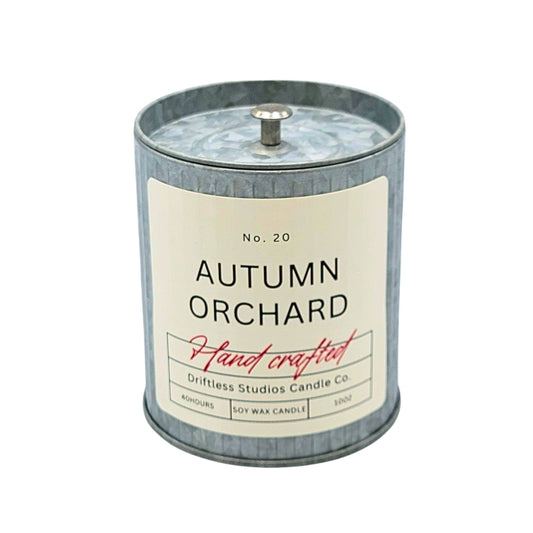 Autumn Orchard Tin Fall Farmhouse Candle - Halloween Candles