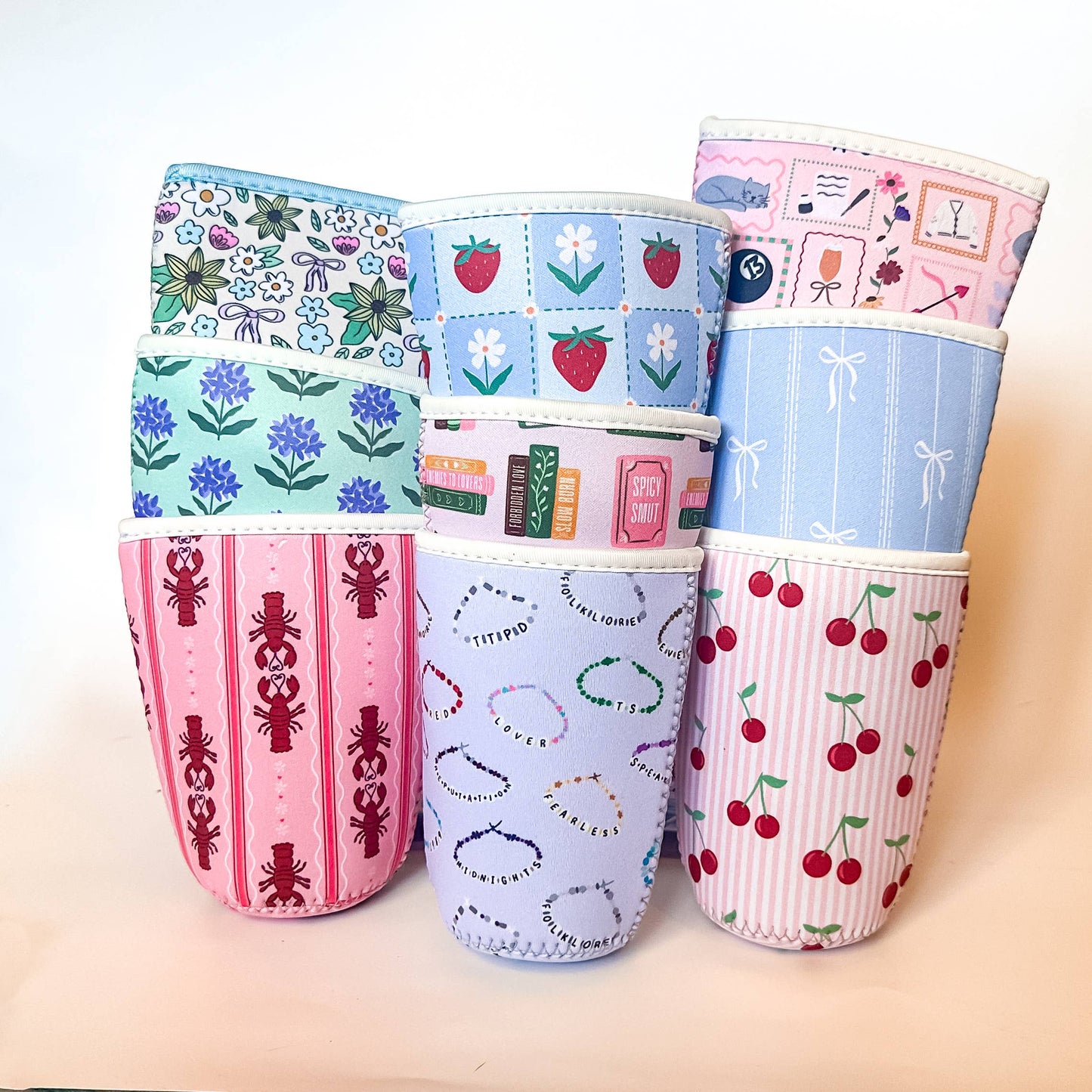 Smut Book Stacks | Iced Coffee Sleeve