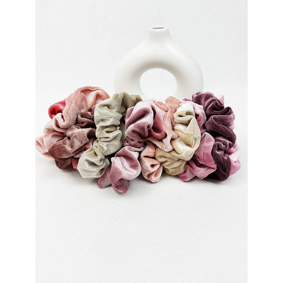 Mauve Tone Velvet Scrunchie
