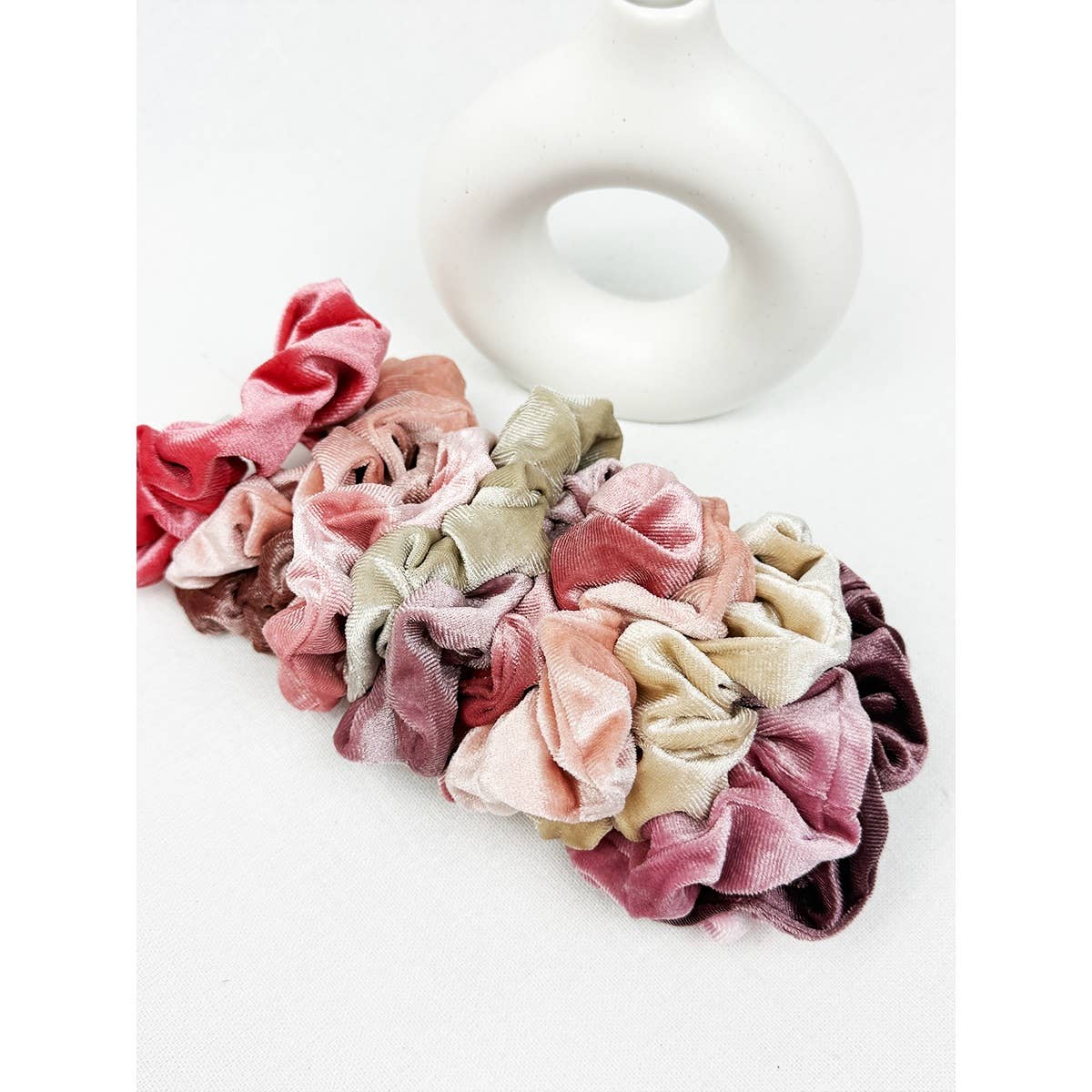 Mauve Tone Velvet Scrunchie