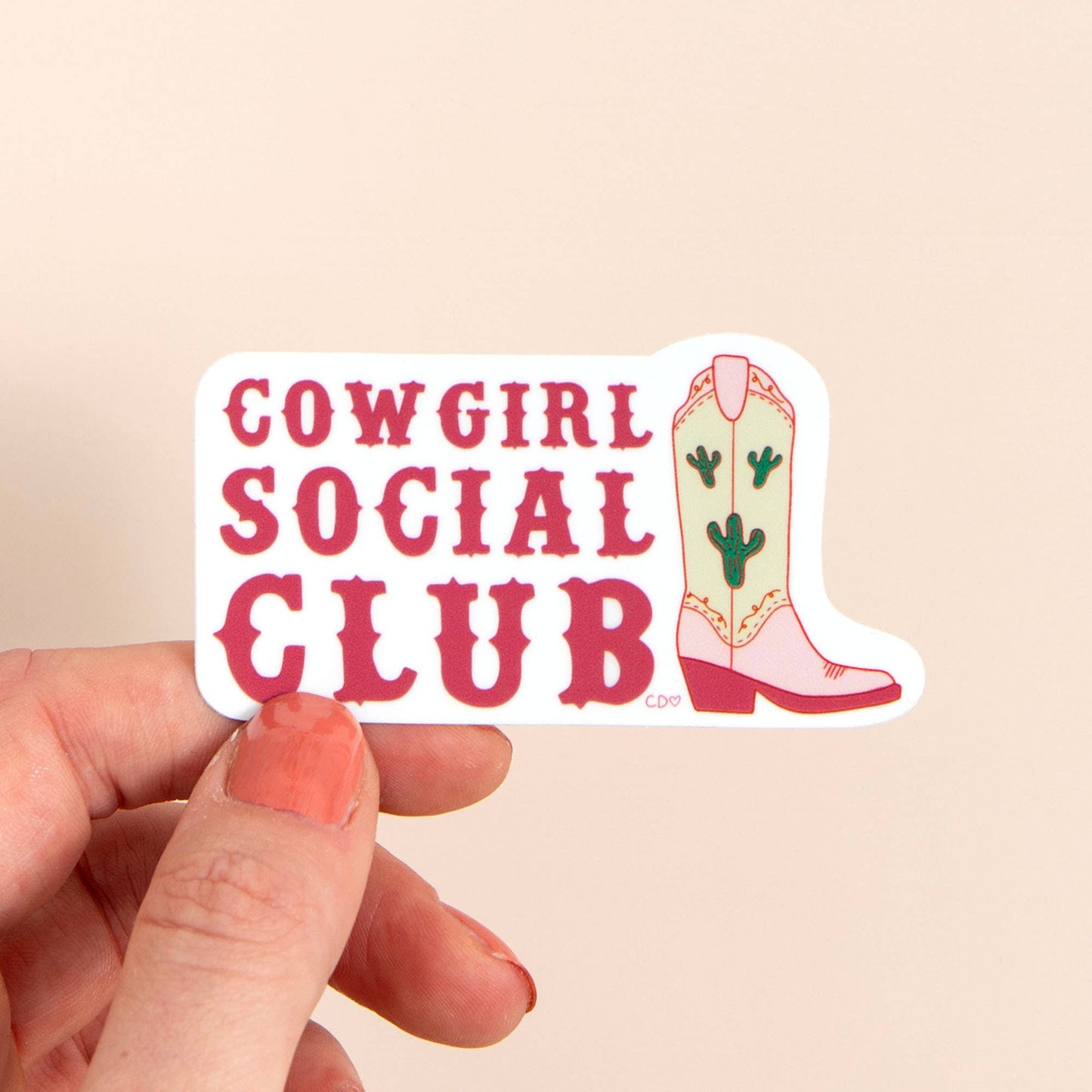 Cowgirl Social Club Decal Sticker